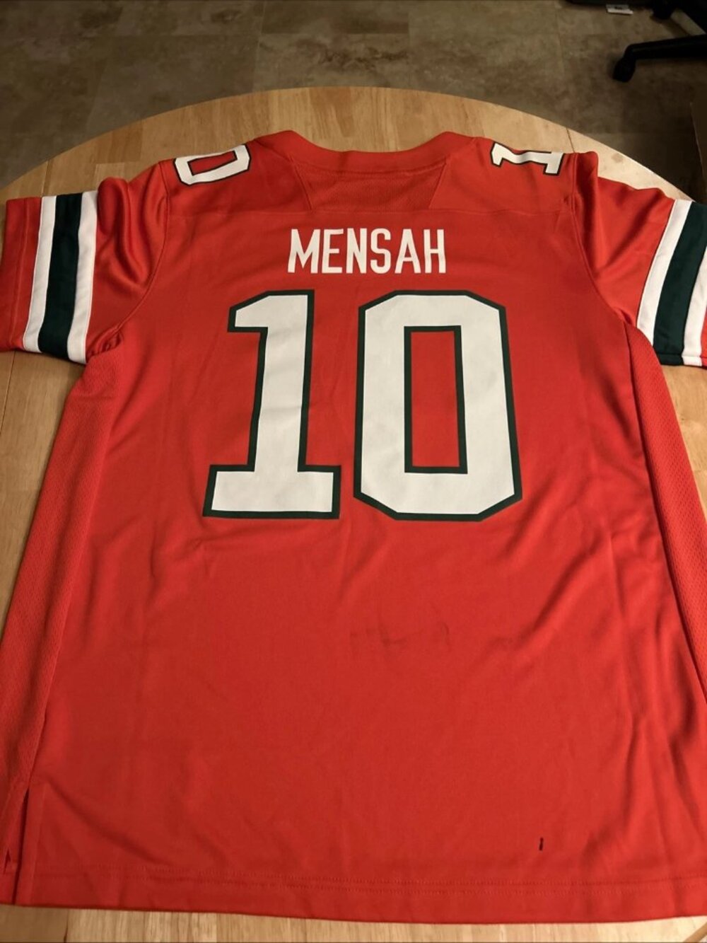 Darian Mensah Orange Jersey Stitched Vapor